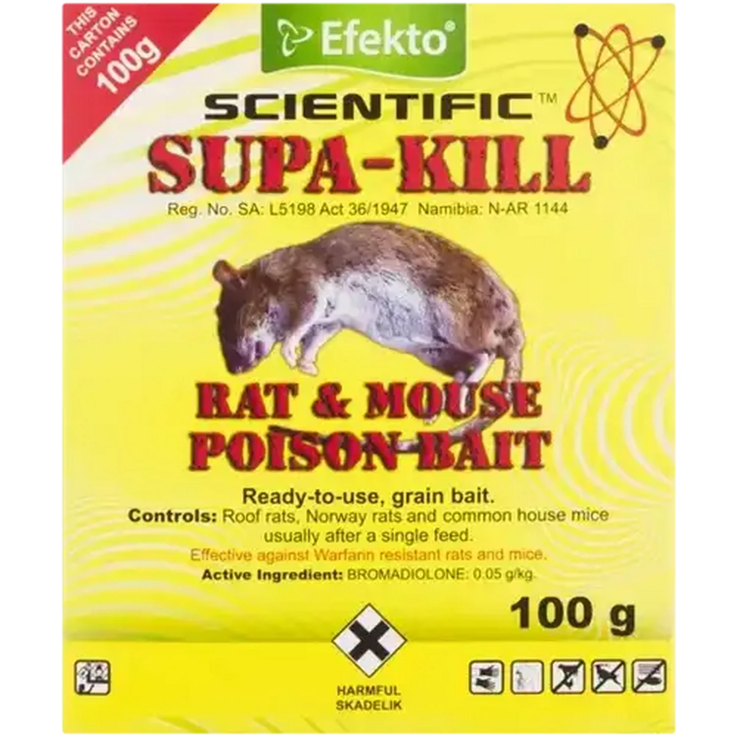 Image of Scientific SUPA-KILL Rat & Mouse Granular Poison 100g