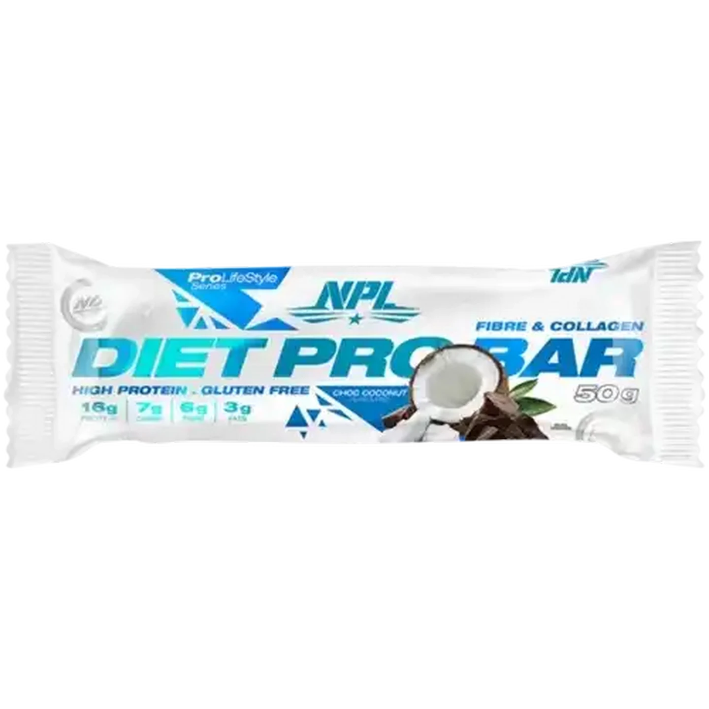 Image of NPL Choc Coconut Flavoured Diet Pro Bar 50g