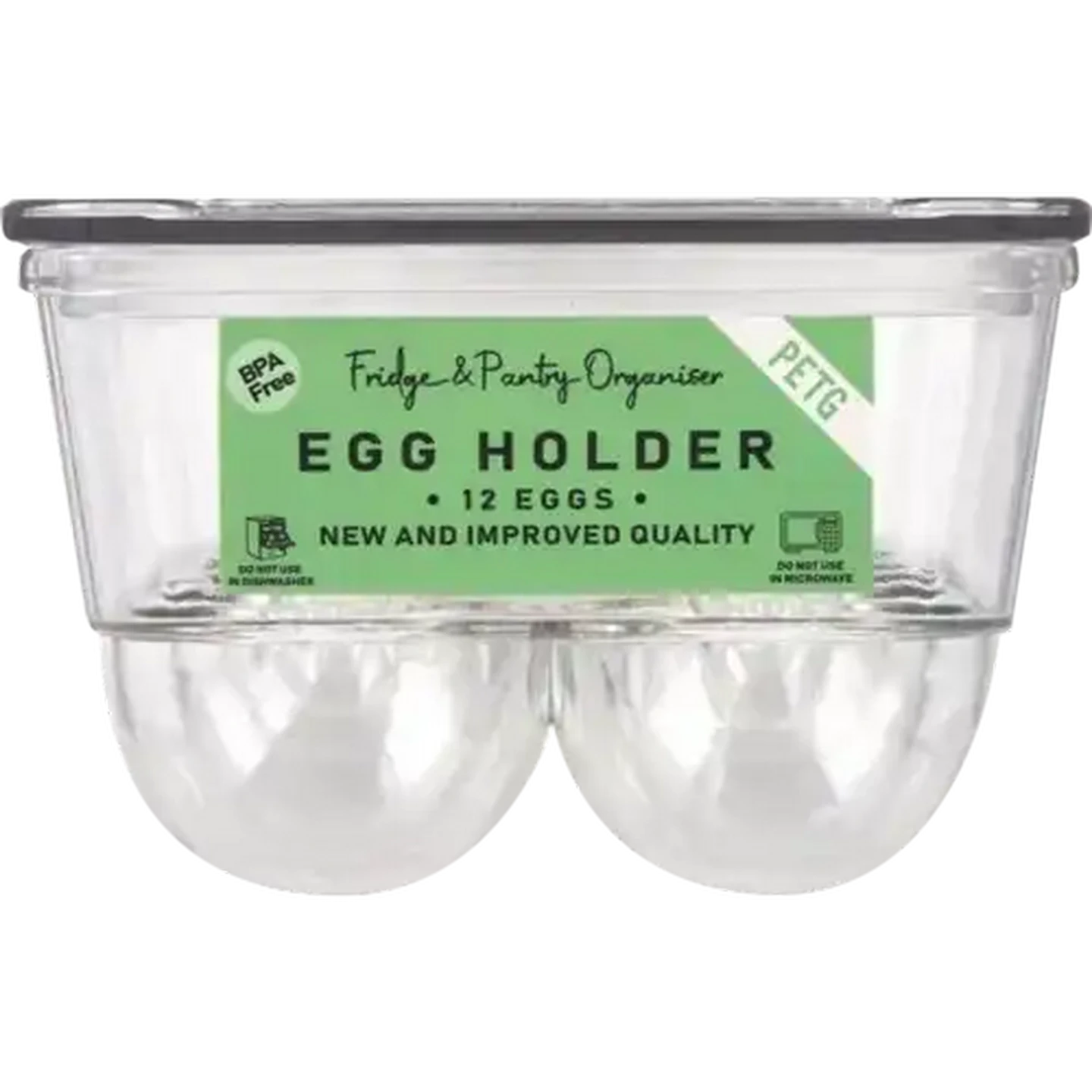 Checkers Sixty60 | Fridge & Pantry Organiser Clear 12-Egg Holder