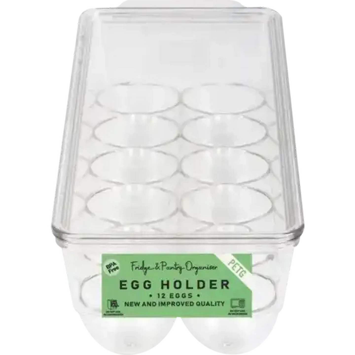 Checkers Sixty60 | Fridge & Pantry Organiser Clear 12-Egg Holder