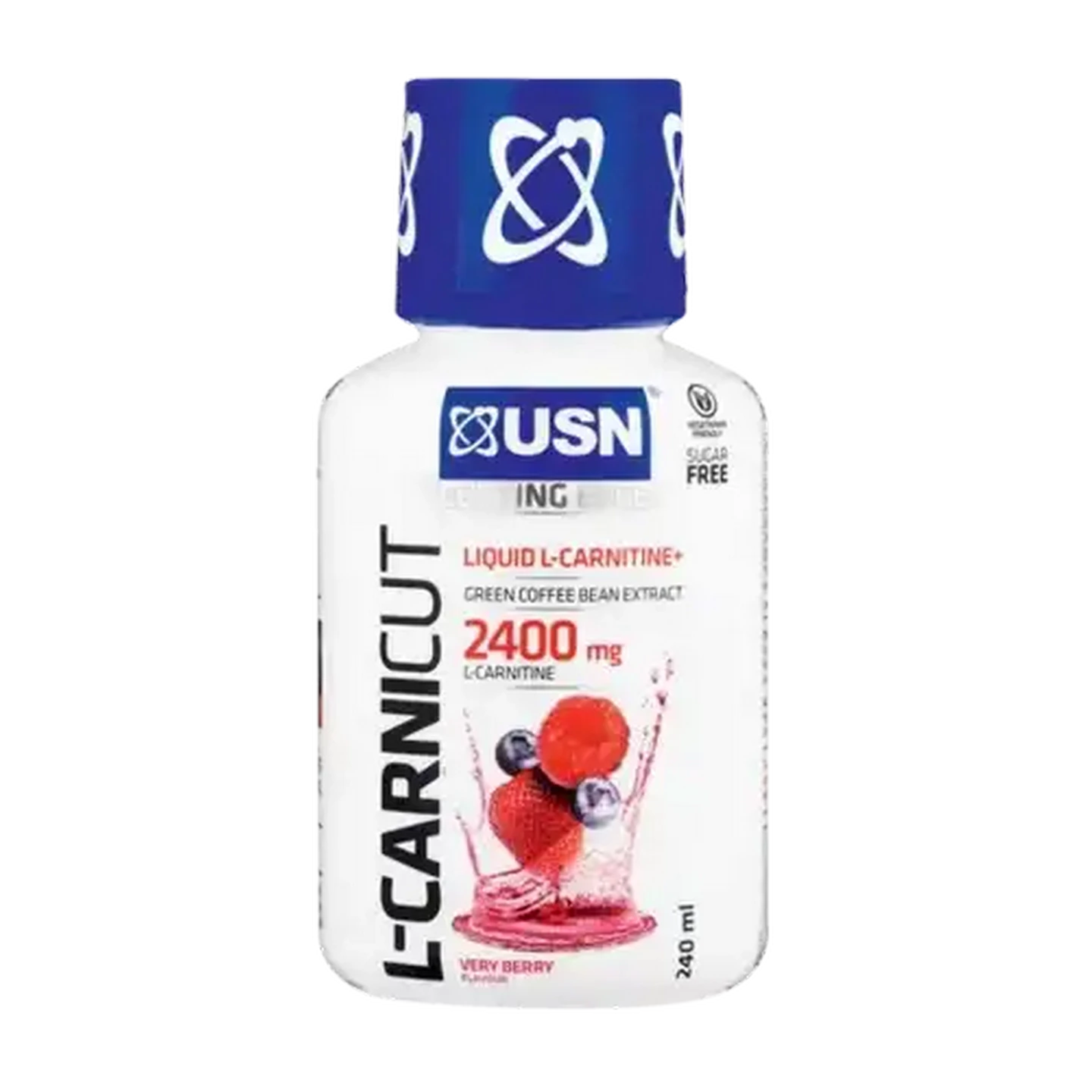 Image of USN Liquid L-Carnicut Very Berry Flavoured Liquid L-Carnitine Plus 240ml