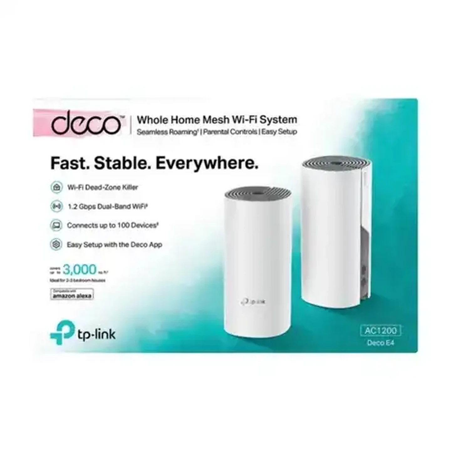 Image of TP-Link White Deco E4 Router 2 Piece