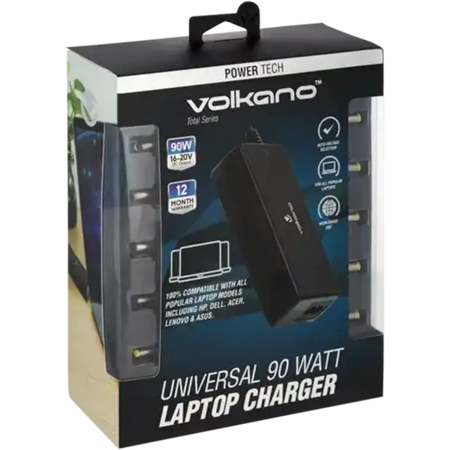 Image of Volkano Power Tech Universal Laptop Charger 90 Watt