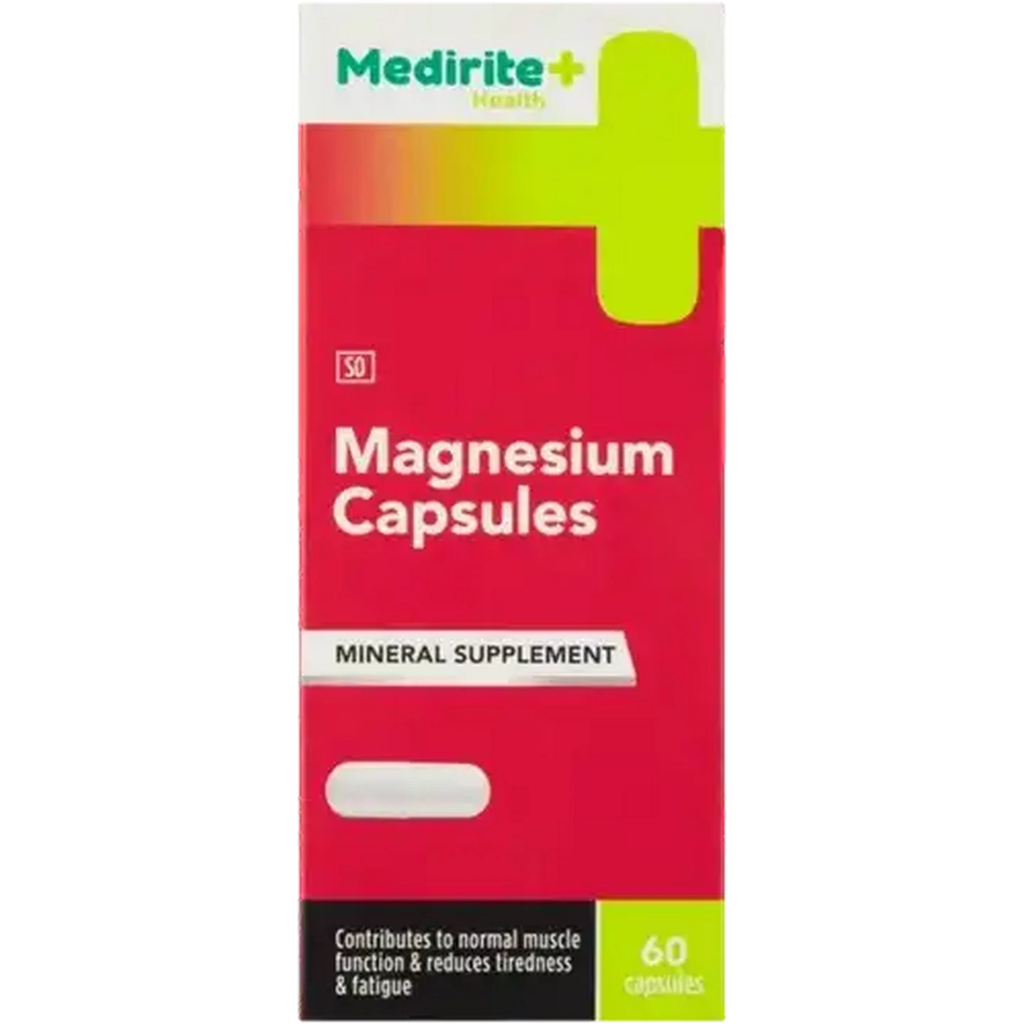 Image of Medirite Magnesium Mineral Supplement Capsules 60 Pack