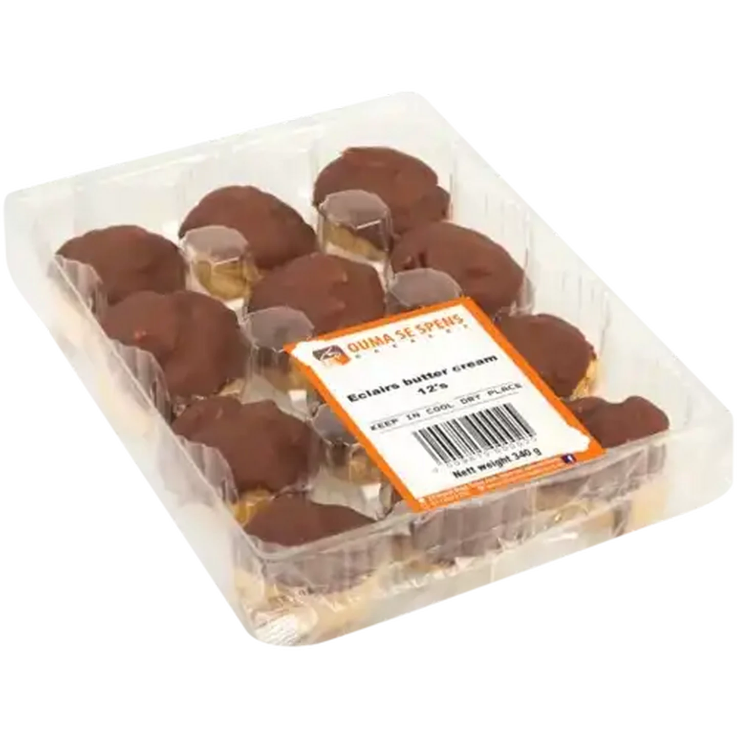 Image of Ouma Se Spens Bakery Butter Cream Eclairs 12 Pack