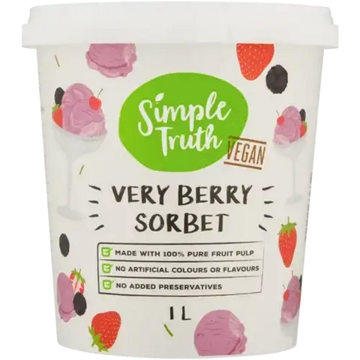 Checkers Sixty60 | Simple Truth Vegan Very Berry Sorbet 1L