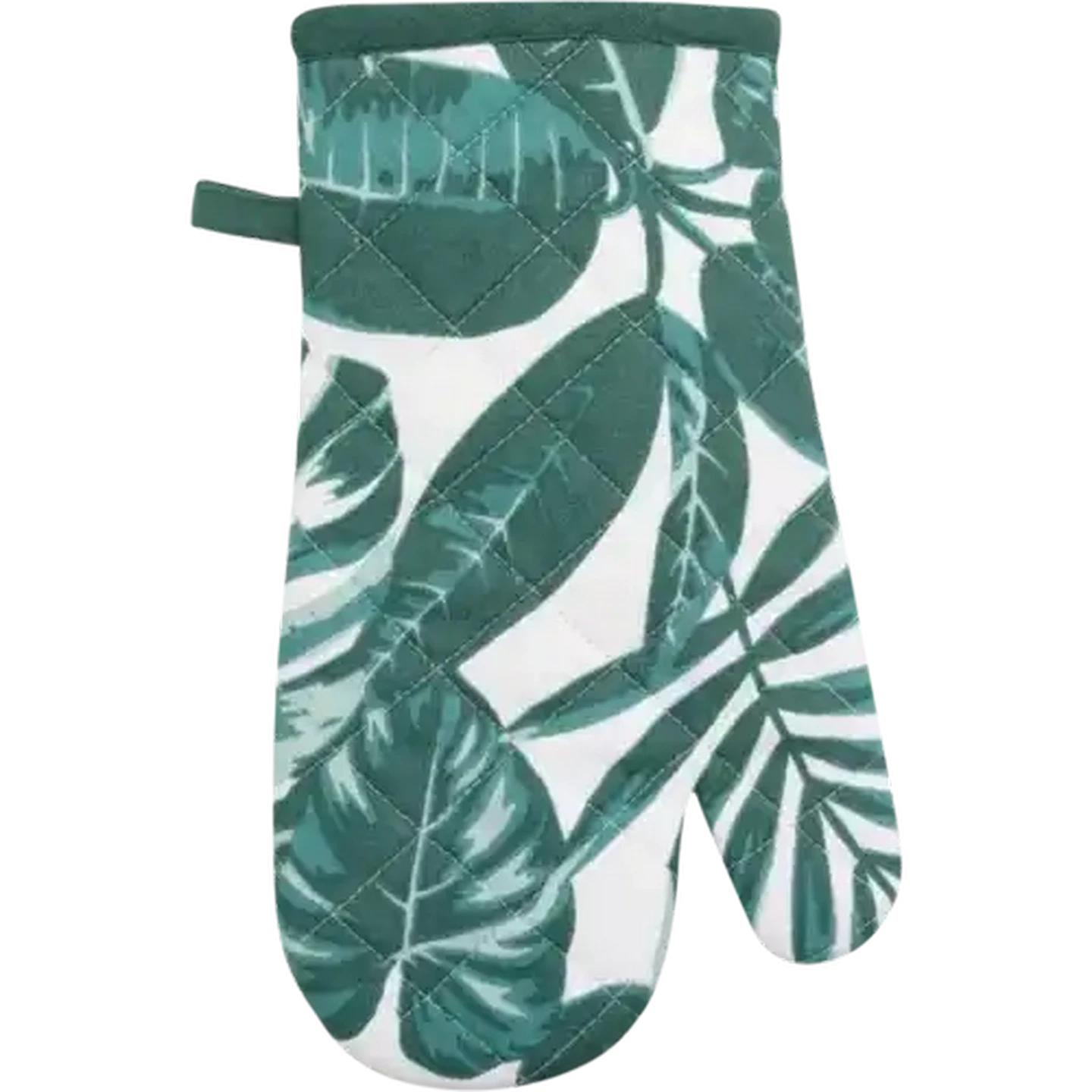 Image of Essentials Green & White Kitchen Oven Glove