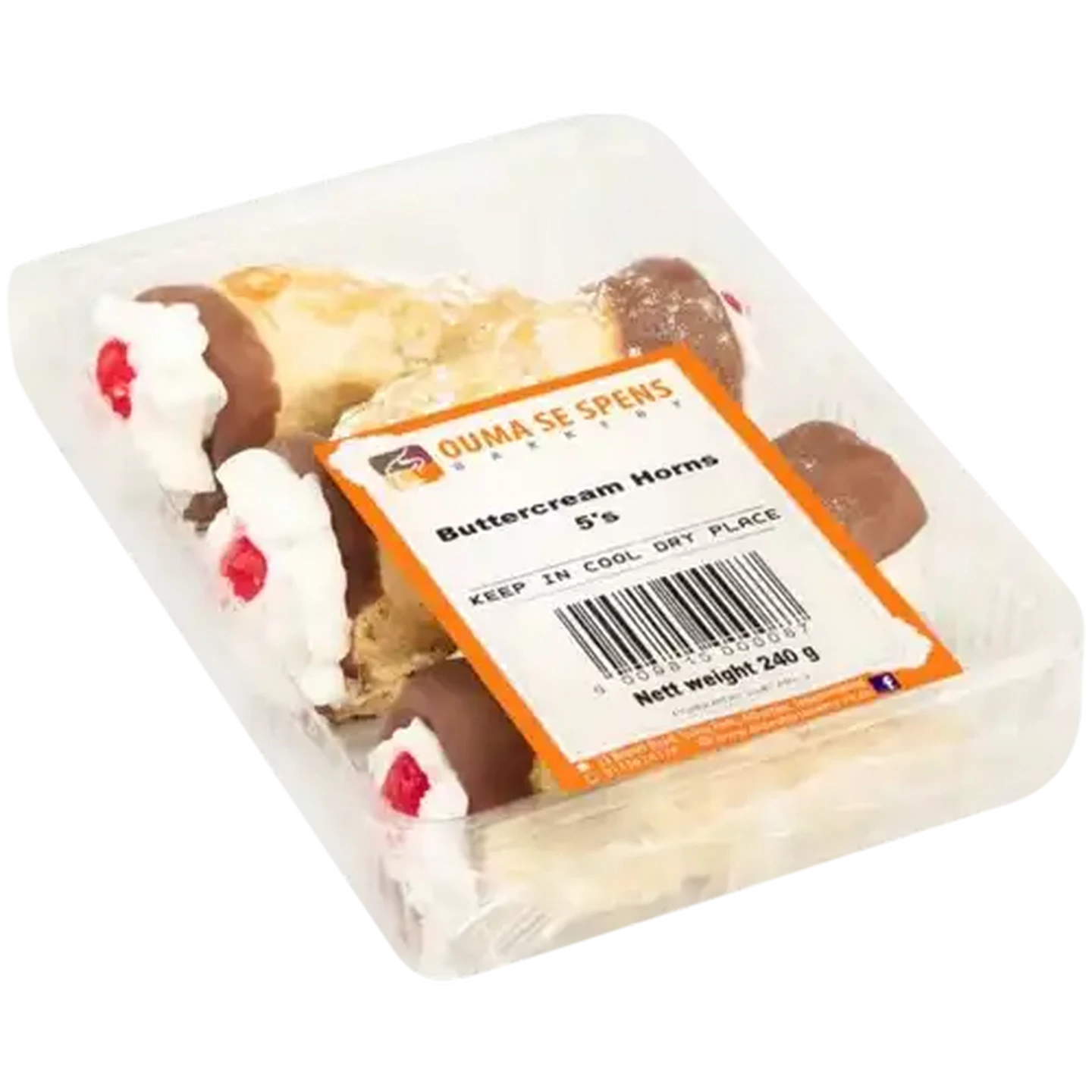Image of Ouma Se Spens Bakery Buttercream Horns 5 Pack