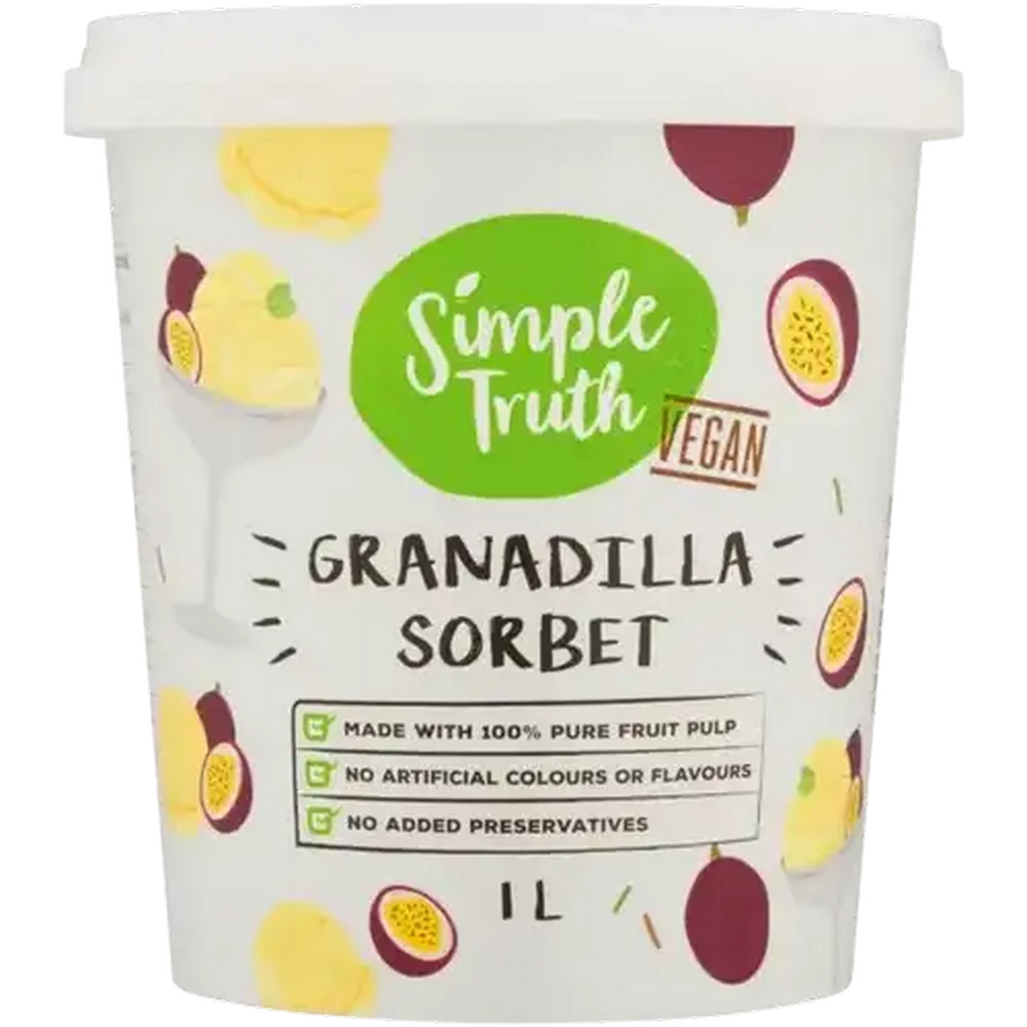 Checkers Sixty60 | Simple Truth Vegan Granadilla Sorbet 1L