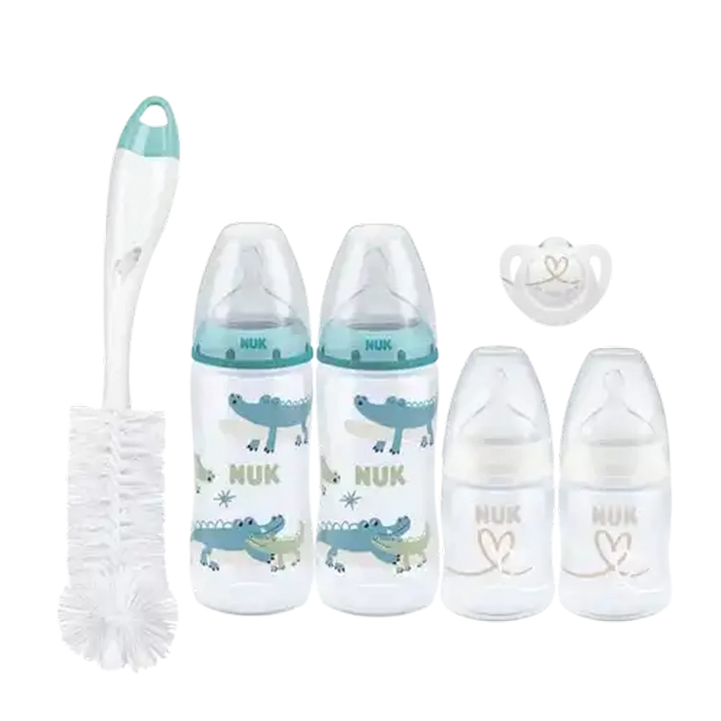 Image of NUK First Choice+ Newborn Bottle Starter Pack 0-6 Months 6 Piece (Design May Vary)