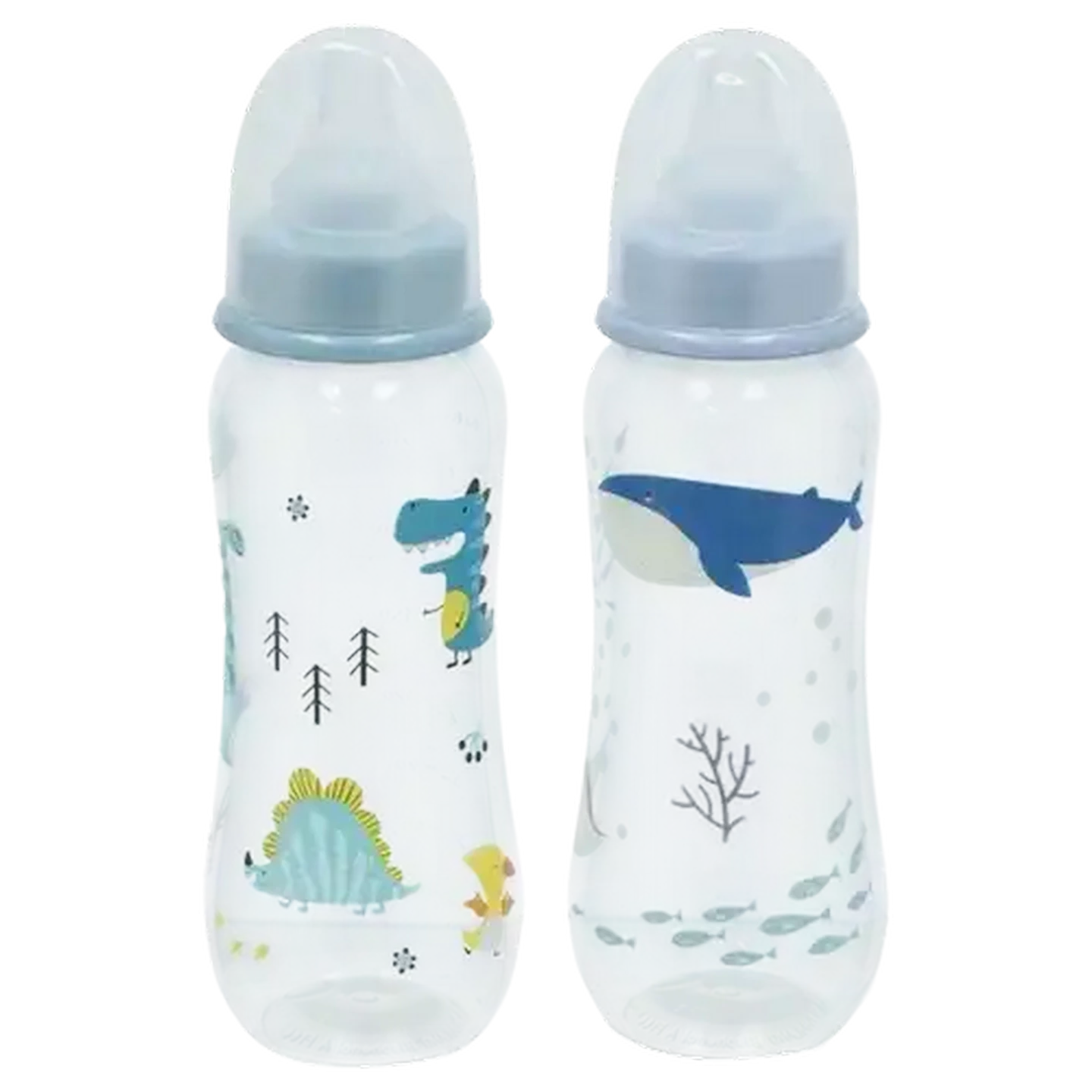 Image of Jolly Tots Basic Bottles 3 Months + 250ml 2-Pack (Design May Vary)
