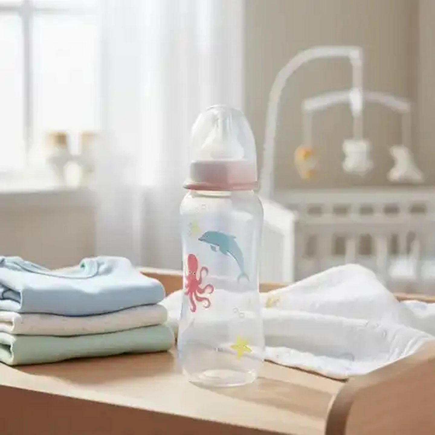 Image of Jolly Tots Basic Bottles 3 Months + 250ml 2-Pack (Design May Vary)