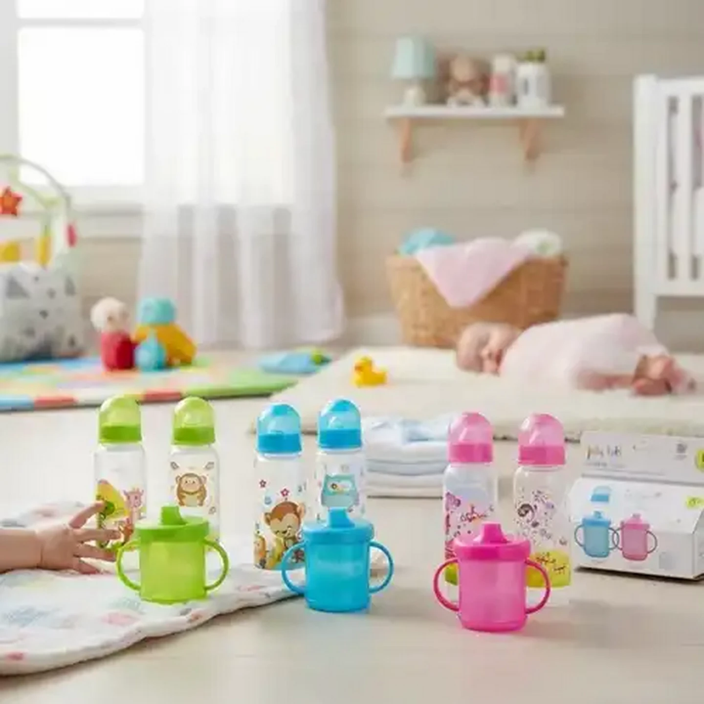 Image of Jolly Tots Bottle & Cup Value Pack 6 Months (Colour May Vary)