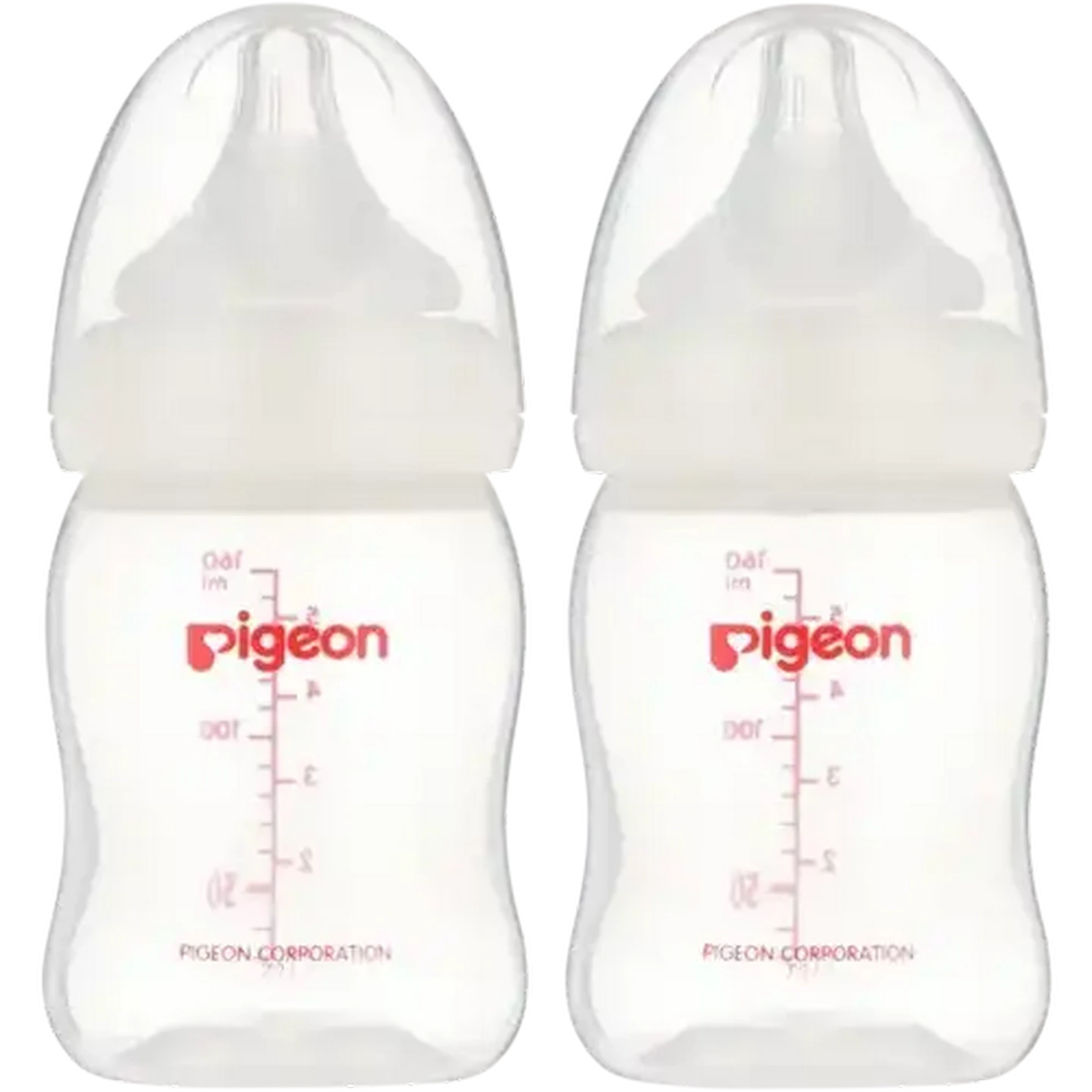 Image of Pigeon Twin Pack Nursing Bottle 0 Months+ 160ml