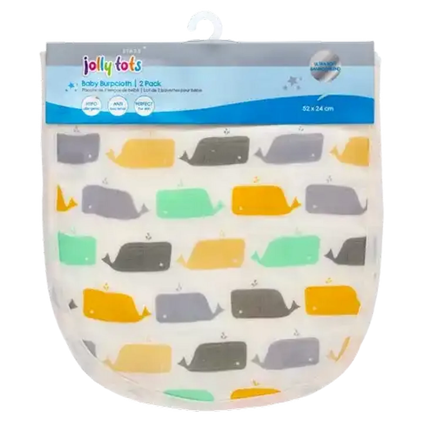 Image of Jolly Tots Mika Bamboo Burpcloth 52cmx24cm