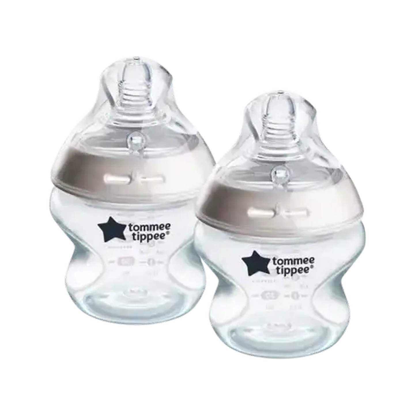 Image of Tommee Tippee Natural start 150ml self-sterilising clear bottle 2-Pack 0 Months +  (Type May Vary)