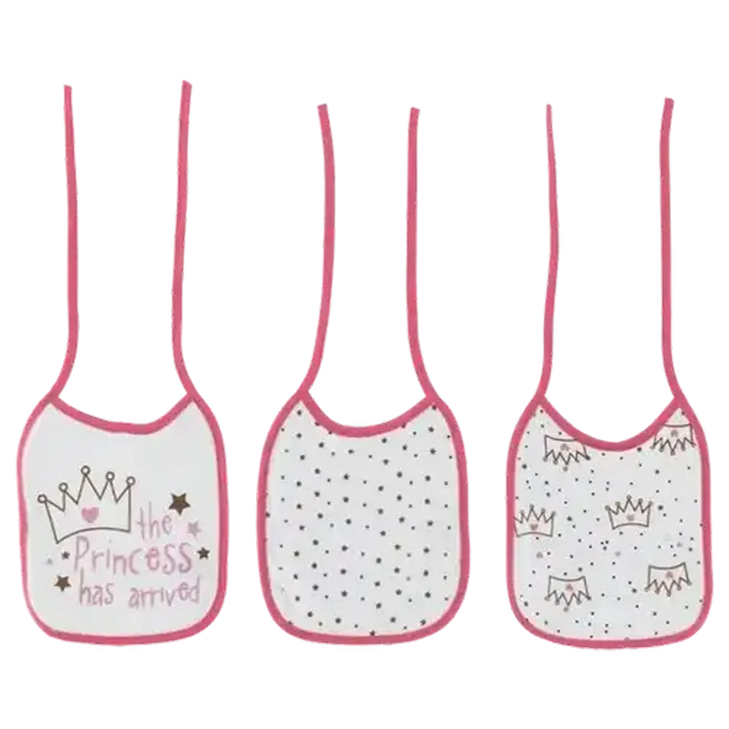 Image of Jolly Tots Bib 18 x 21cm 3-Pack (Design May Vary)