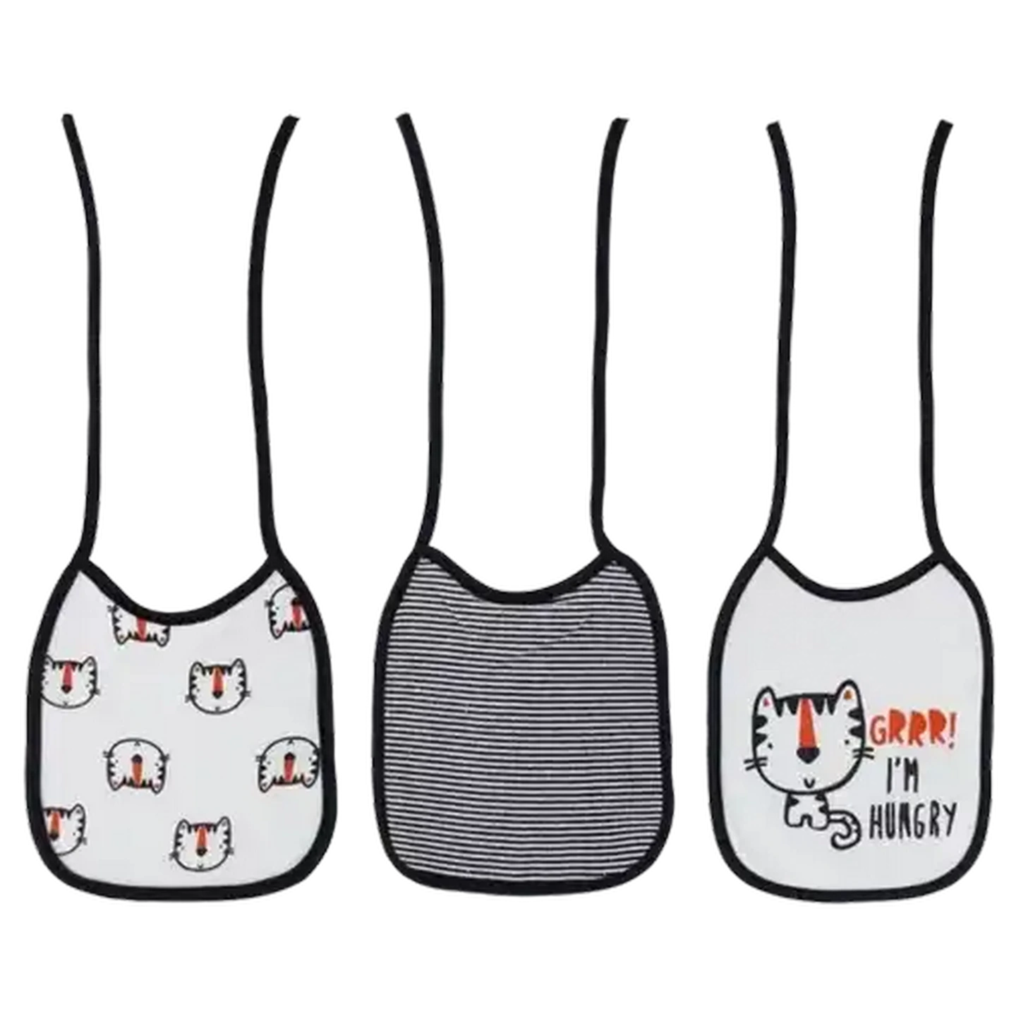 Image of Jolly Tots Bib 18 x 21cm 3-Pack (Design May Vary)