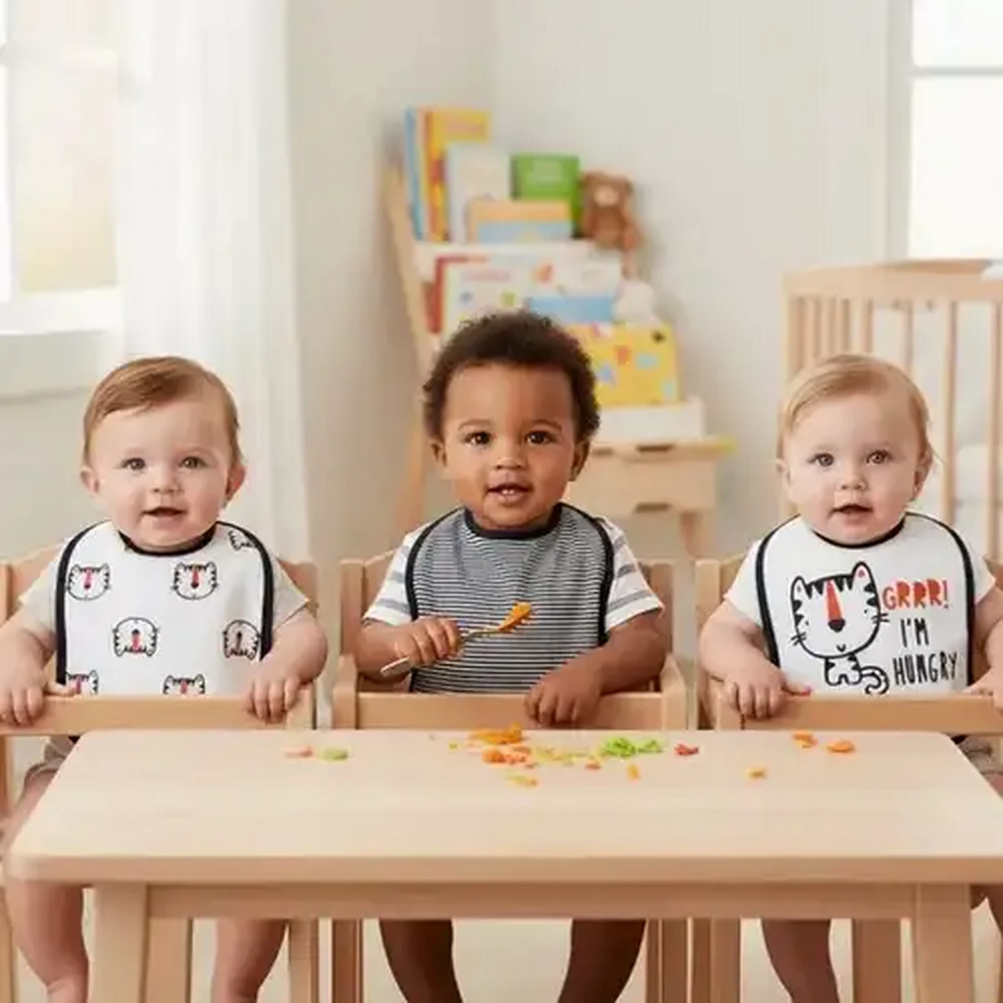 Image of Jolly Tots Bib 18 x 21cm 3-Pack (Design May Vary)