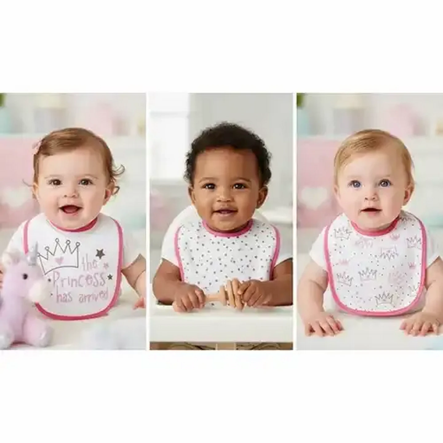 Image of Jolly Tots Bib 18 x 21cm 3-Pack (Design May Vary)