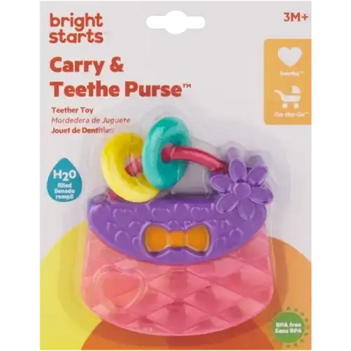 Image of Bright Starts Purse Teether Toy 3 Months+