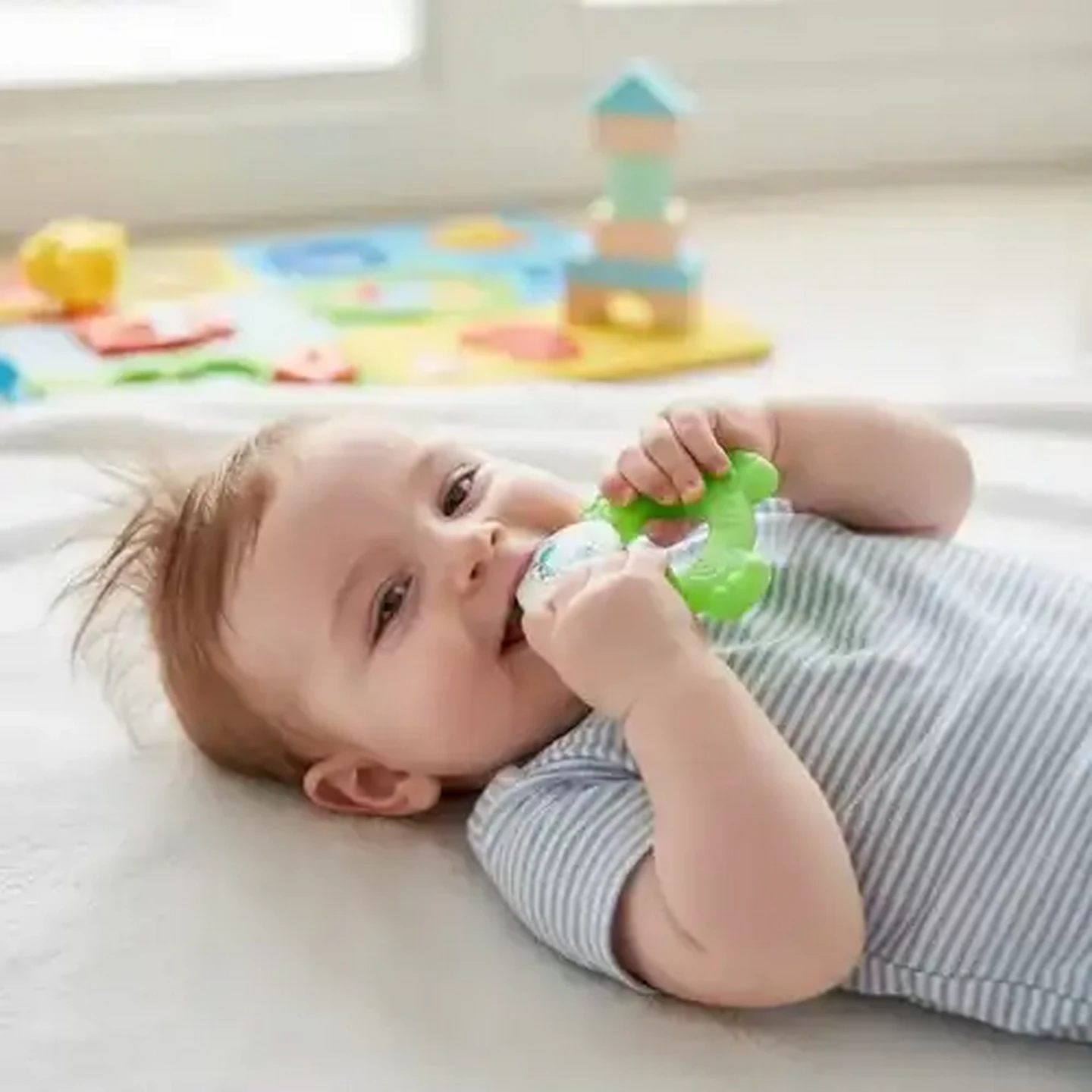 Image of Jolly Tots Cooling Teether 6 Months + (Colour May Vary)