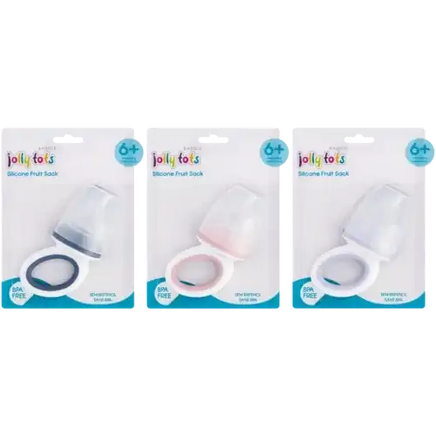 Image of Jolly Tots Silicone Fruit Feeder 6 Months + (Colour May Vary)