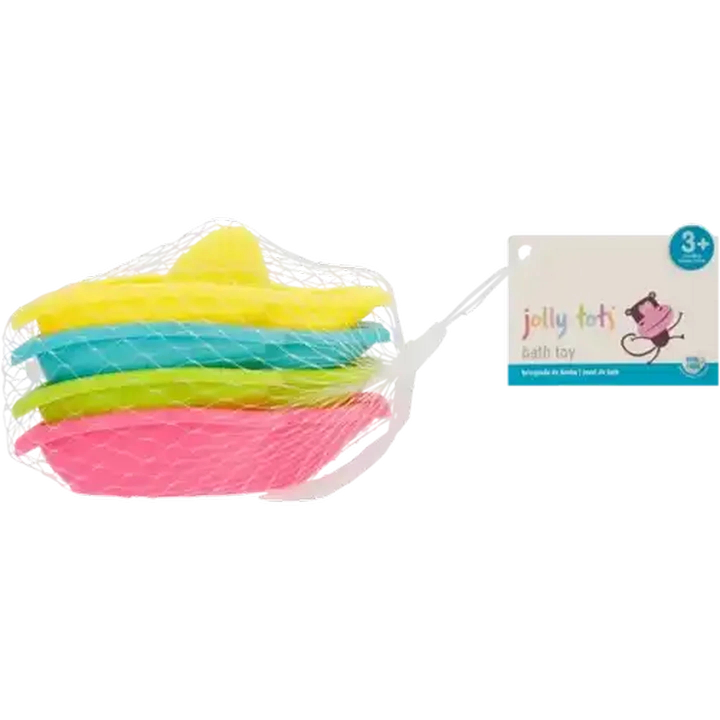 Image of Jolly Tots Sharks Baby Bath Toys 4 Piece