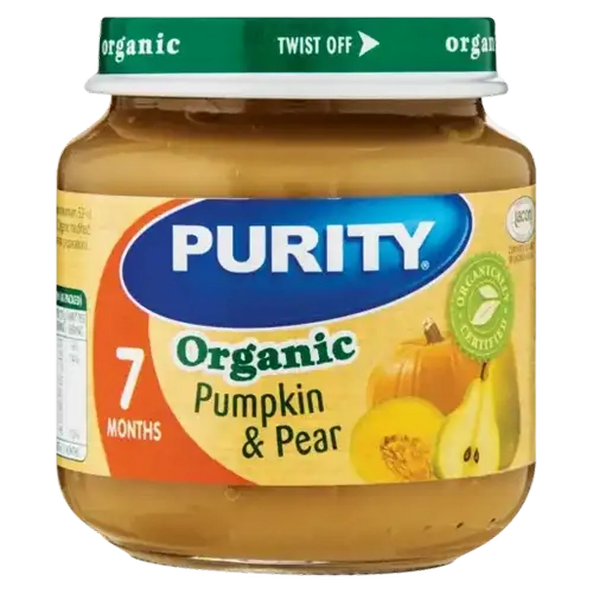 Checkers Sixty60 | PURITY Organic Pumpkin & Pear Flavoured Baby Food 7 ...