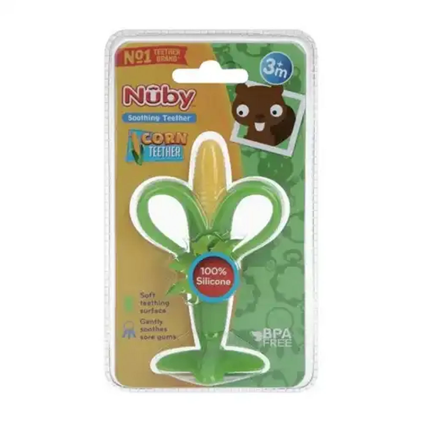 Image of Nûby Corn Soothing Teether 3 Months+