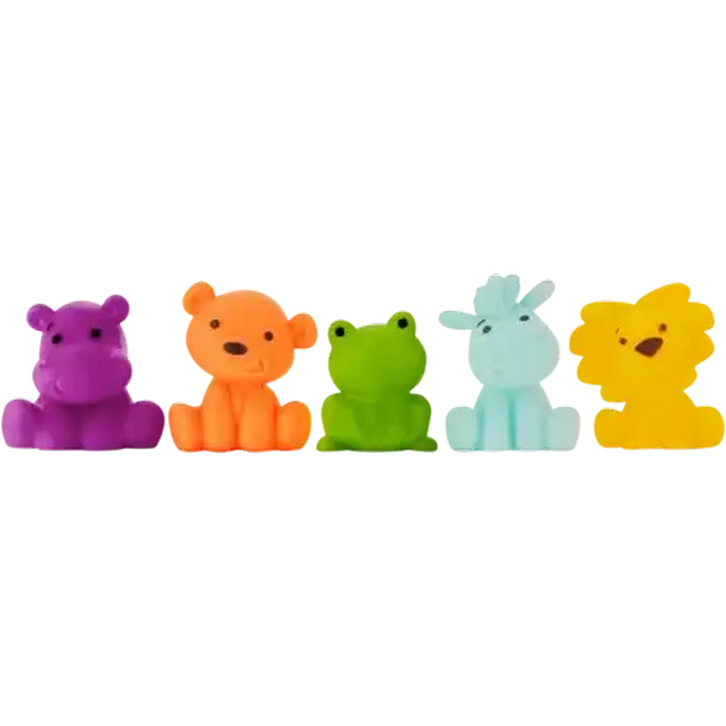 Image of Jolly Tots Animal Squeakers Bath Toys 5 Piece