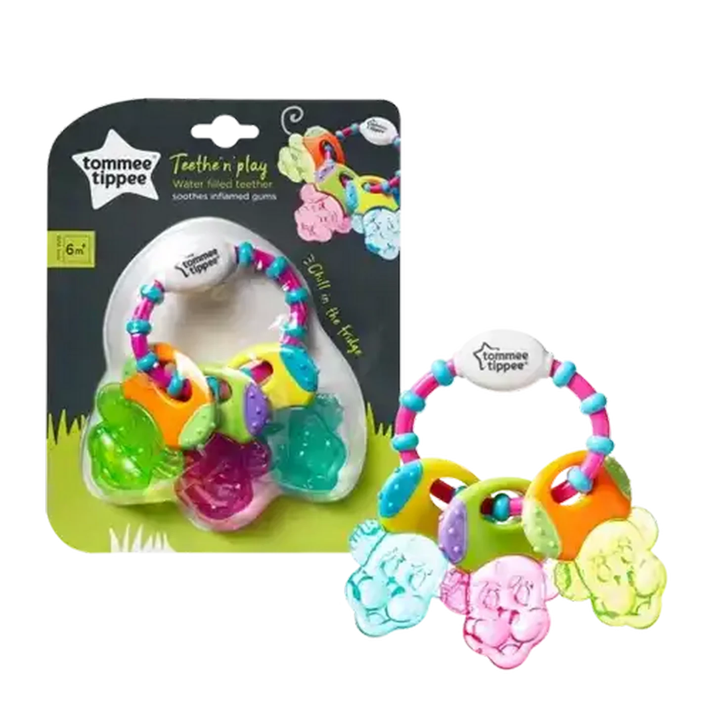 Image of Tommee Tippee Closer to Nature Teethe & Play Teether 6+ Months