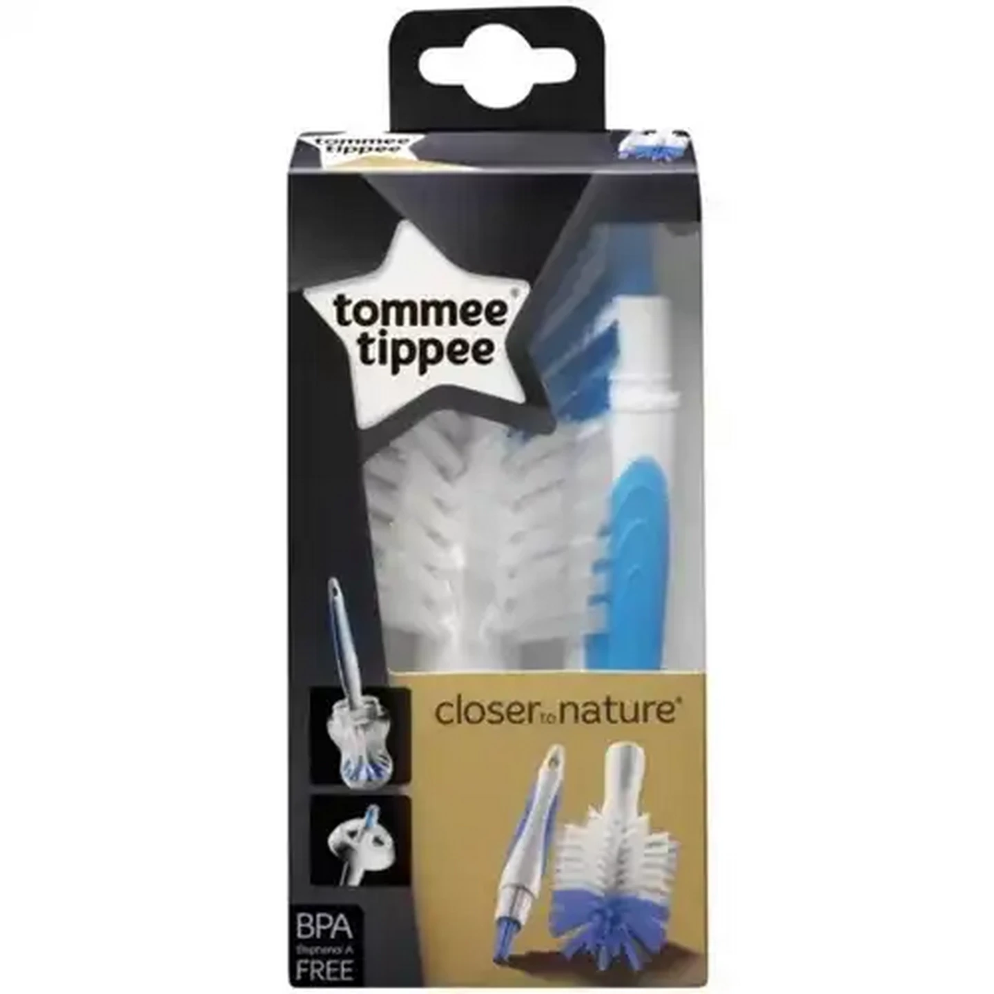 Image of Tommee Tippee 2 in 1 Bottle Brush (Colour May Vary)