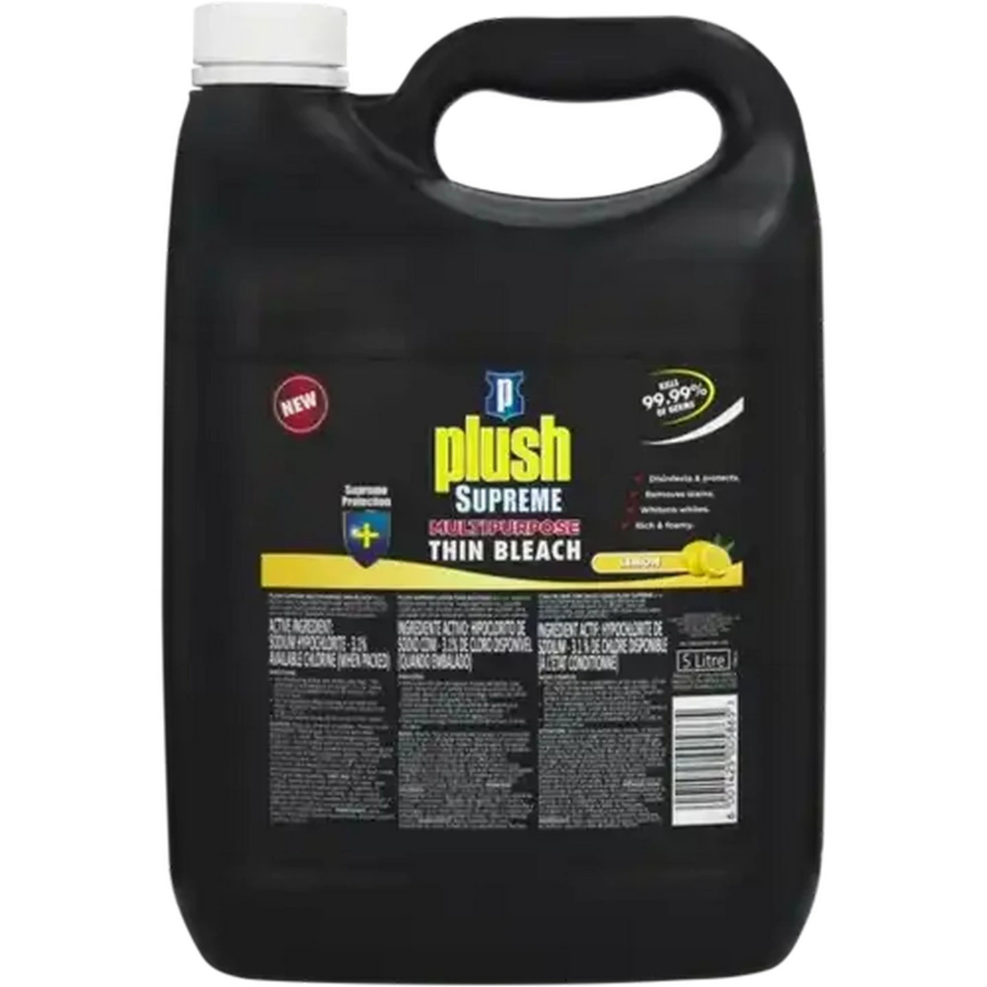 Image of Plush Supreme Lemon Multipurpose Thin Bleach 5L