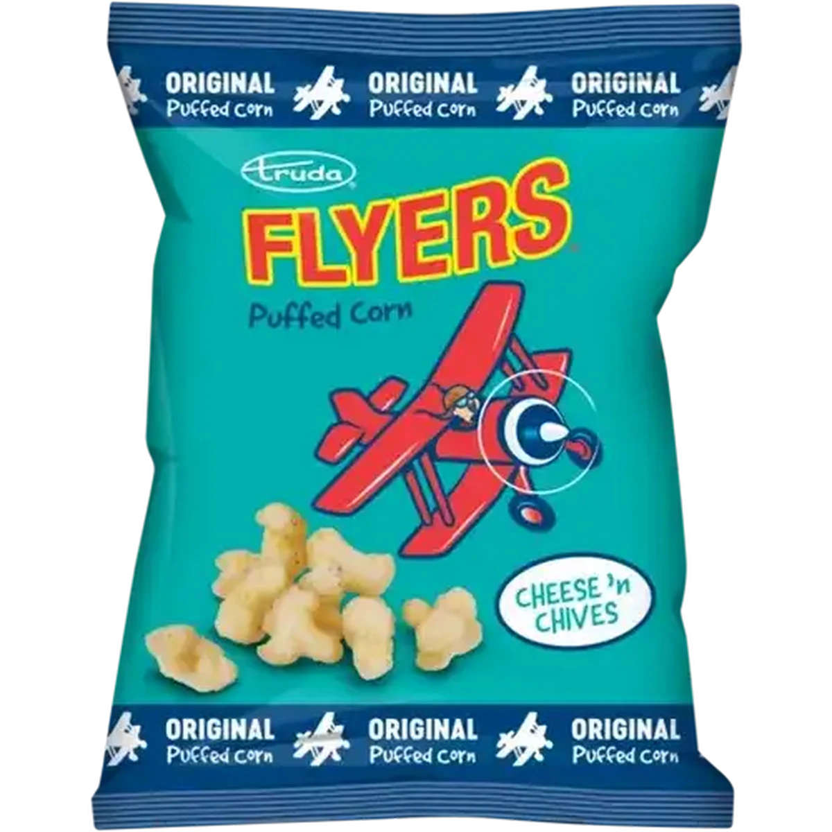 Checkers Sixty60 | Truda Flyers Cheese & Chives Flavoured Puffed Corn 100g