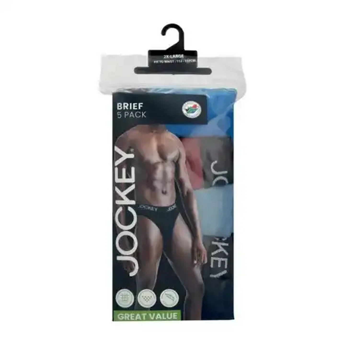 Image of Jockey Men's Extra Extra Large Brief 5-Pack
