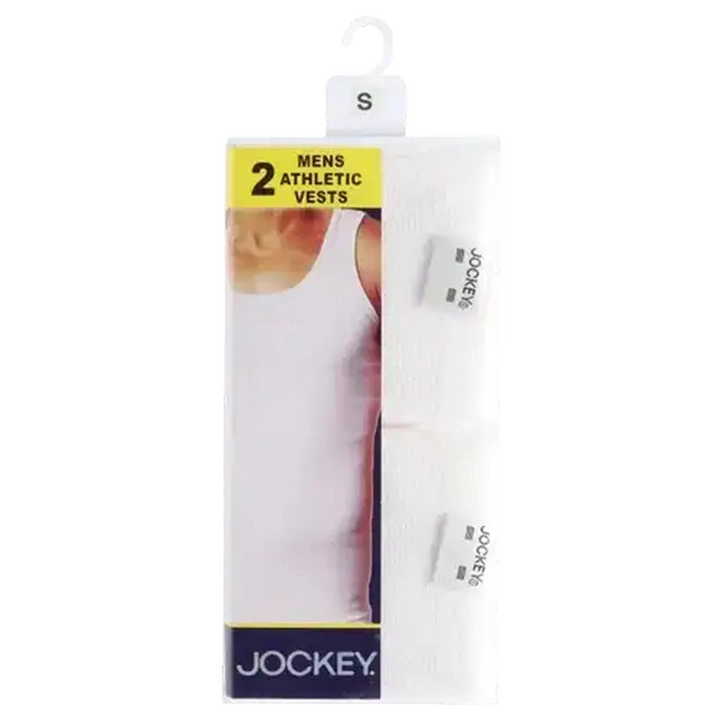 Image of Jockey Mens Large Athletic Vest 2-Pack