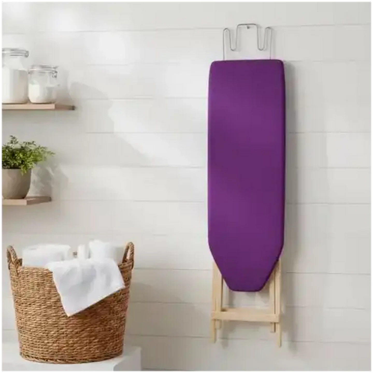 Image of Profile Concepts Purple Wooden Ironing Board 900mm