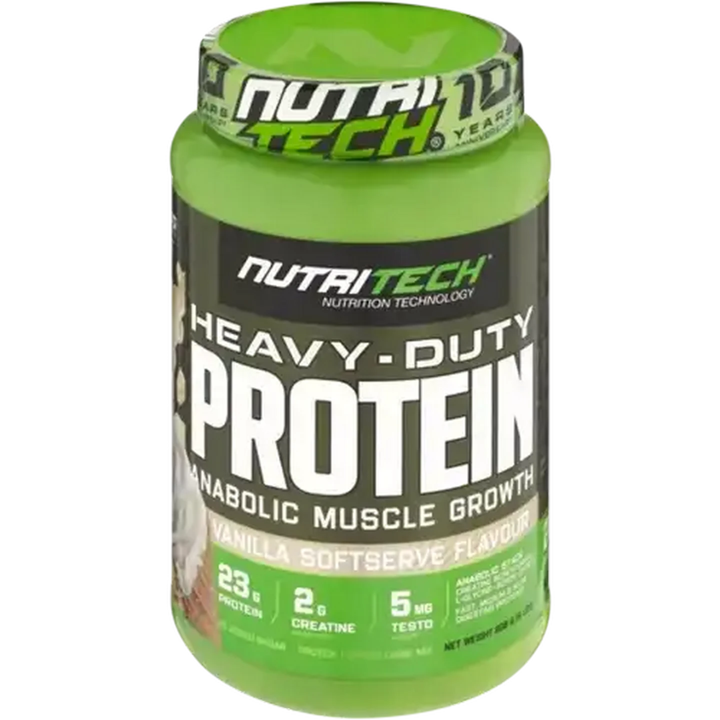 Image of NutriTech Vanilla Softserve Flavour Heavy-Duty Protein Powder 908g