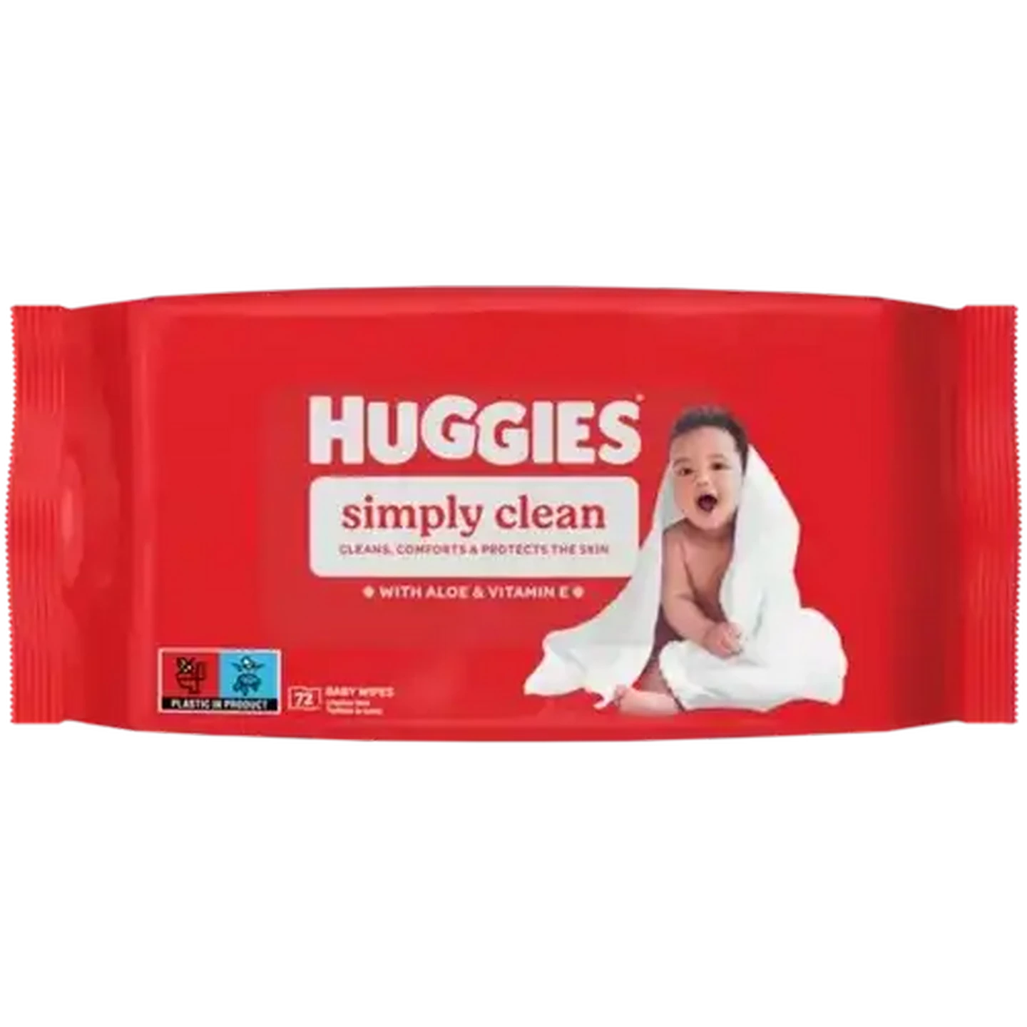 Image of Huggies Simply Clean Baby Wipes 72 Pack
