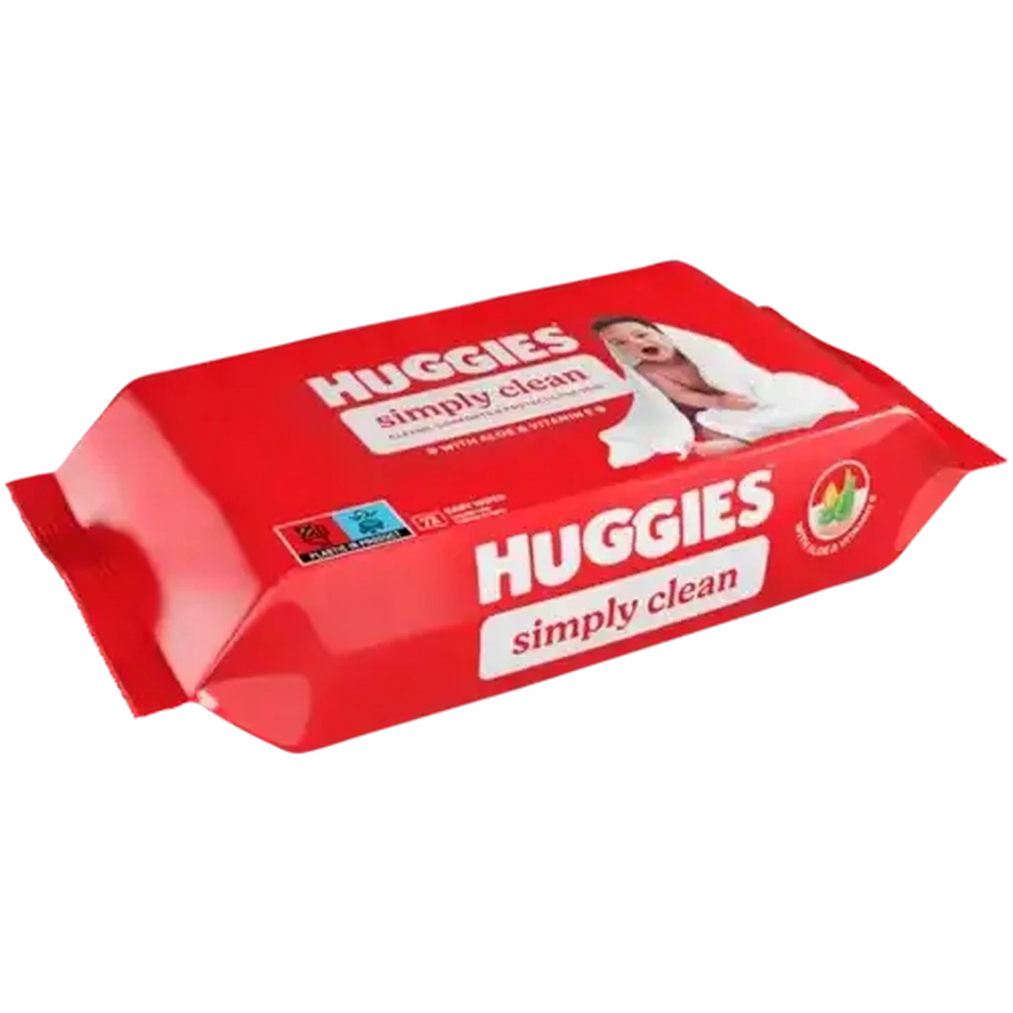 Image of Huggies Simply Clean Baby Wipes 72 Pack