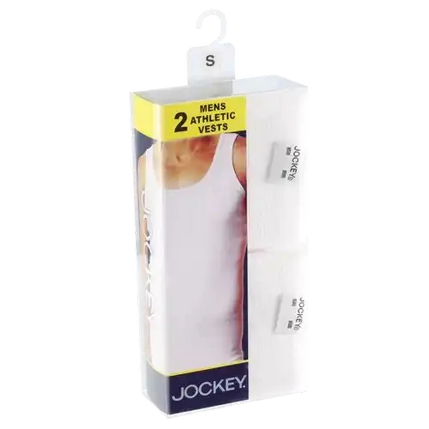 Image of Jockey Mens Small Athletic Vest 2-Pack