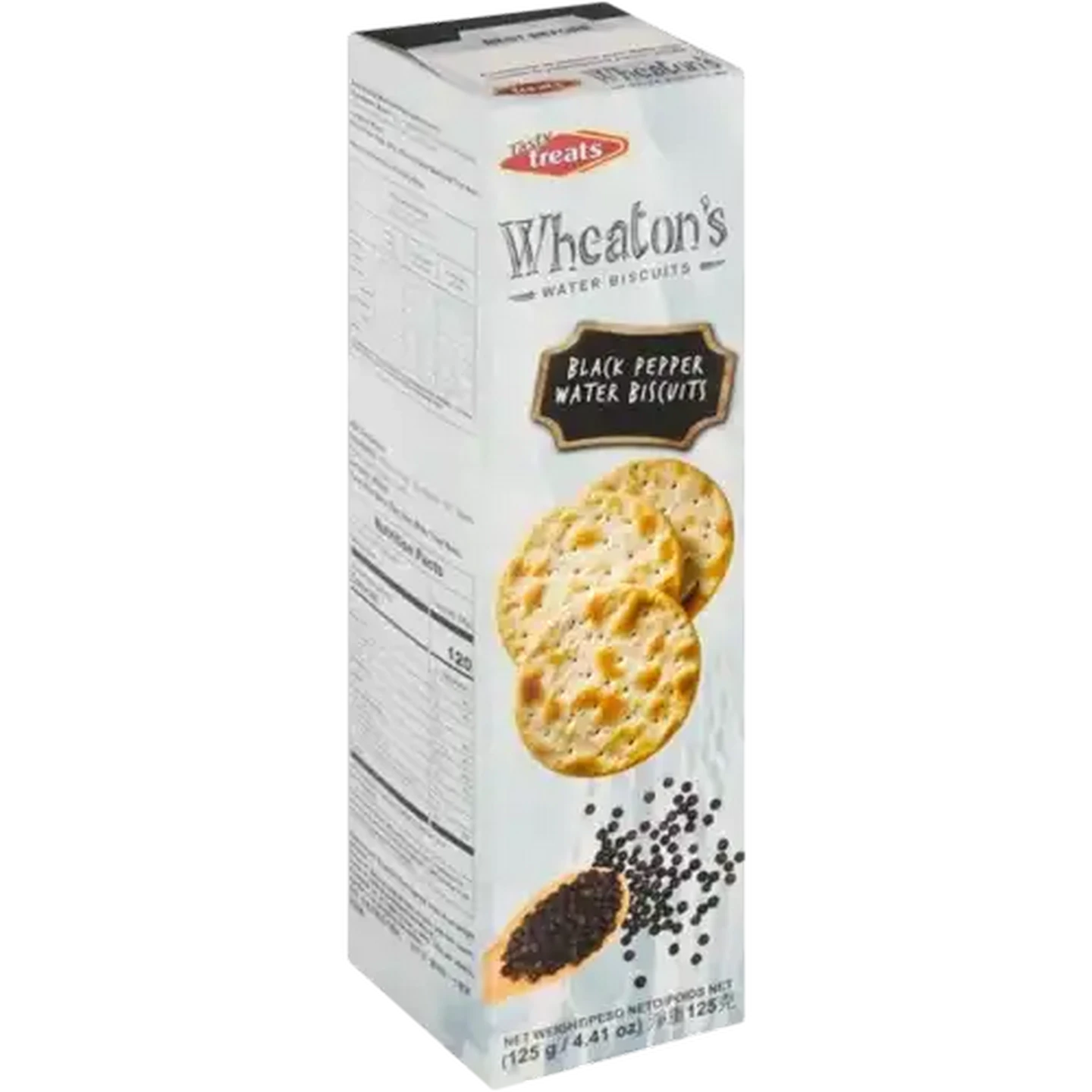 Image of Tasty Treats Wheaton's Black Pepper Water Biscuits 125g