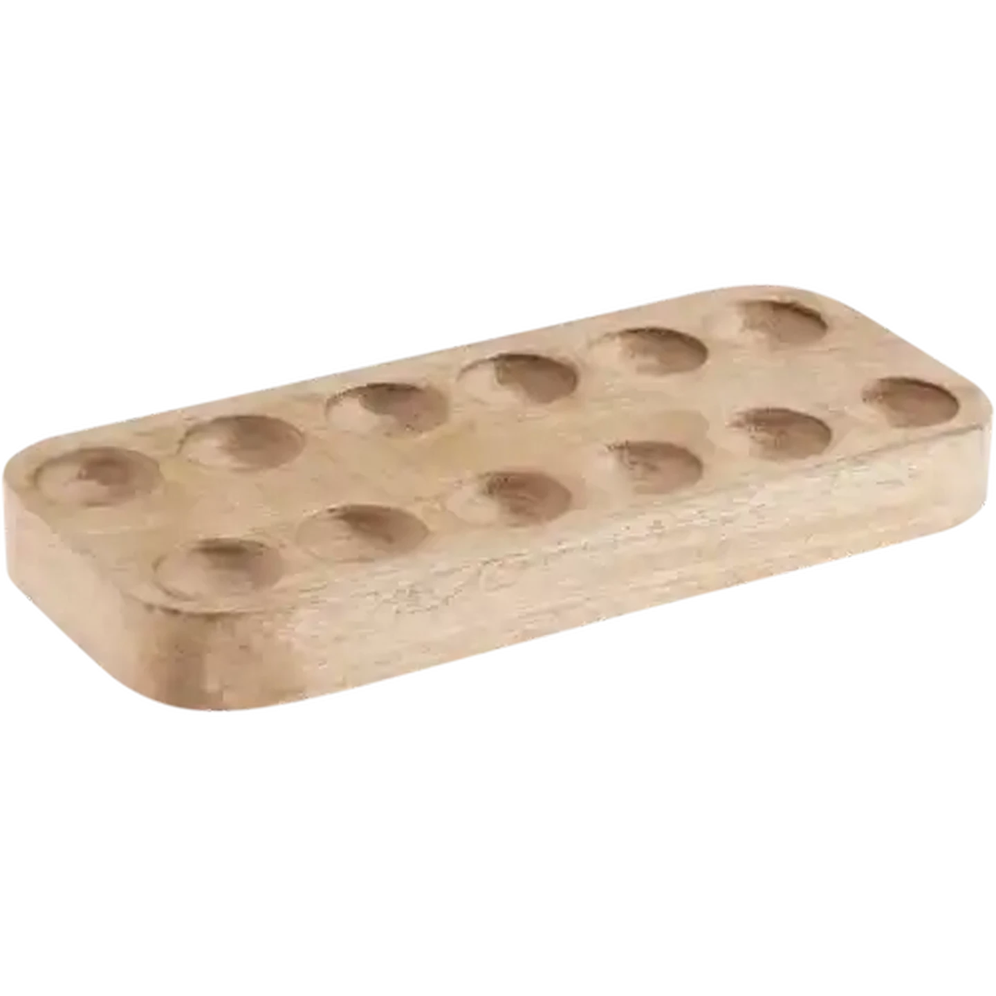 Image of Mango Wood 12 Cup Egg Holder