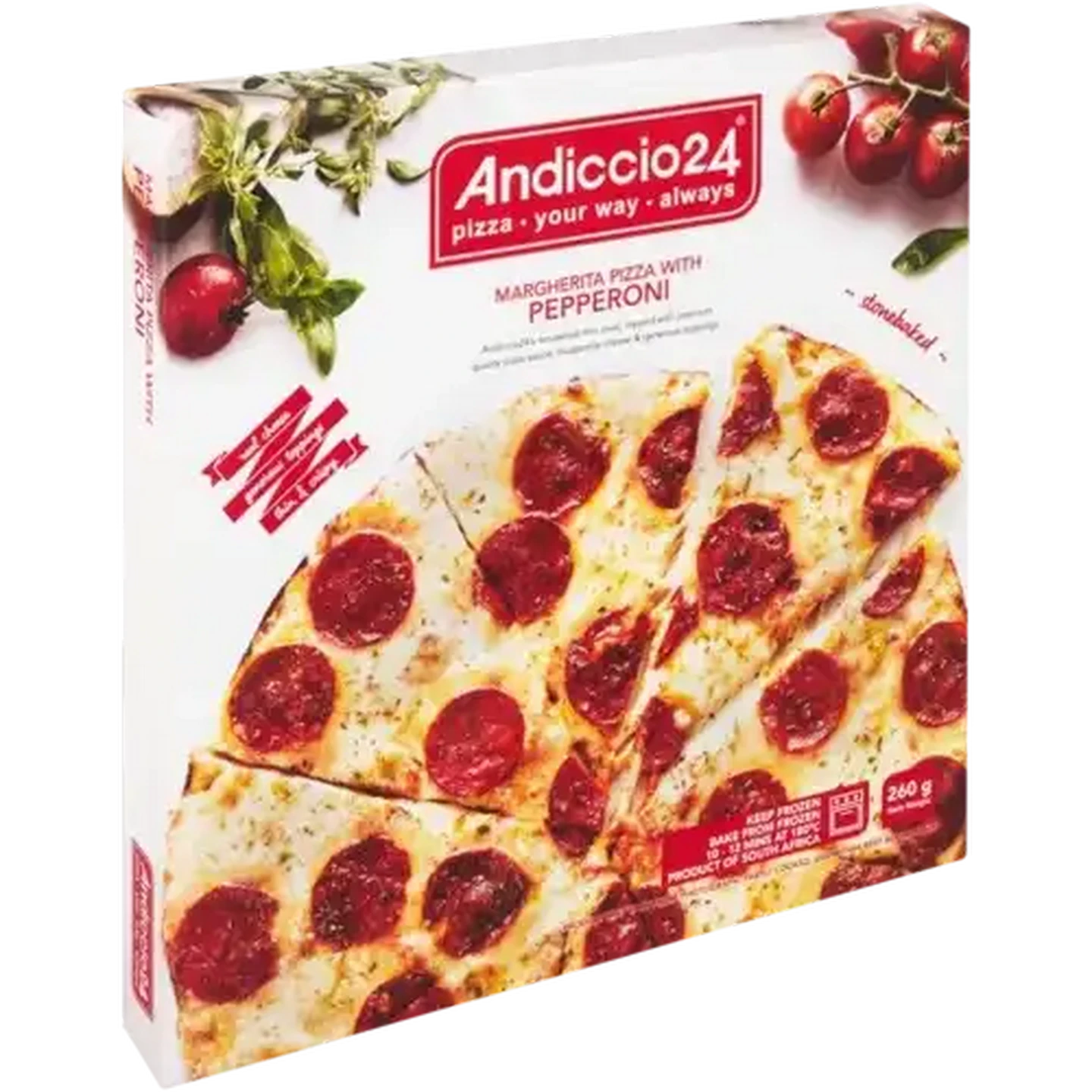 Checkers Sixty60 | Andiccio24 Frozen Pepperoni Margherita Pizza 260g