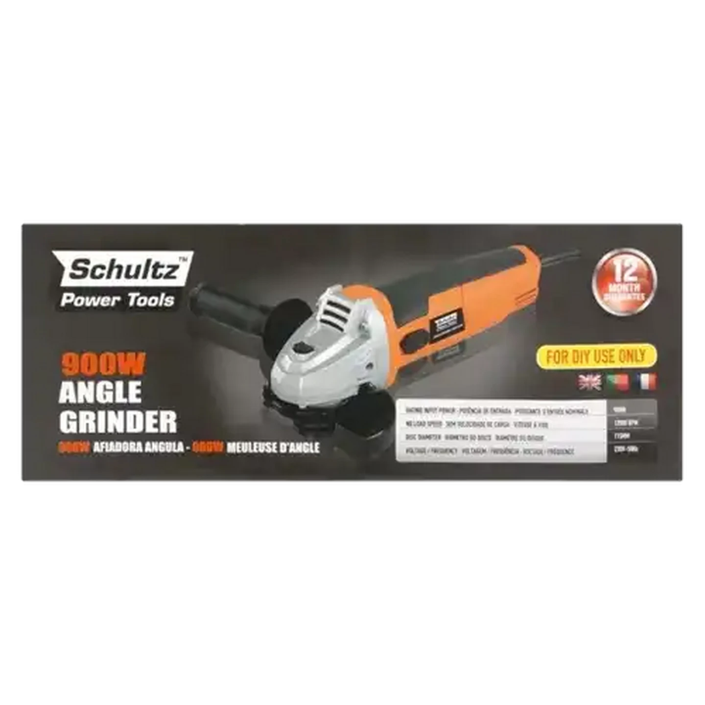 Image of Schultz Power Tools Angle Grinder 900W