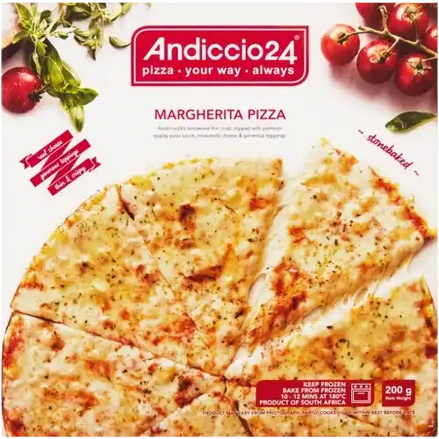Checkers Sixty60 | Andiccio24 Frozen Margherita Pizza 200g