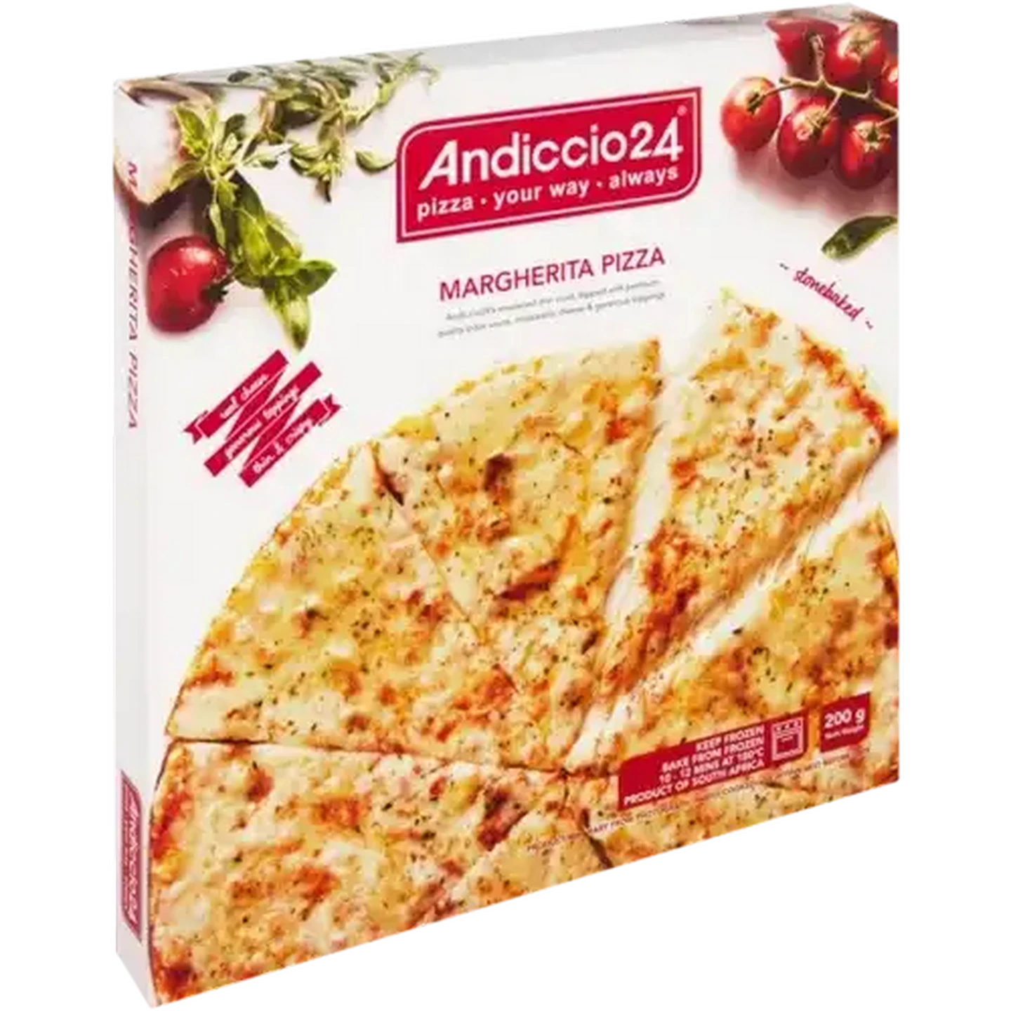 Image of Andiccio24 Frozen Margherita Pizza 200g