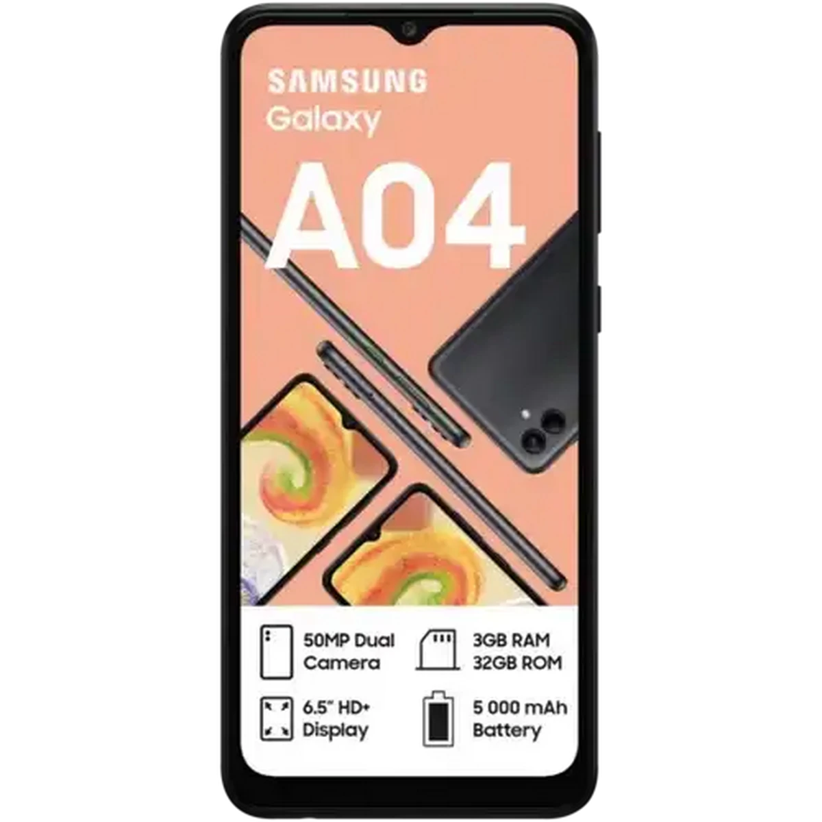 Checkers Sixty60 | Samsung A04 Black Dual Sim Smartphone Cellphone