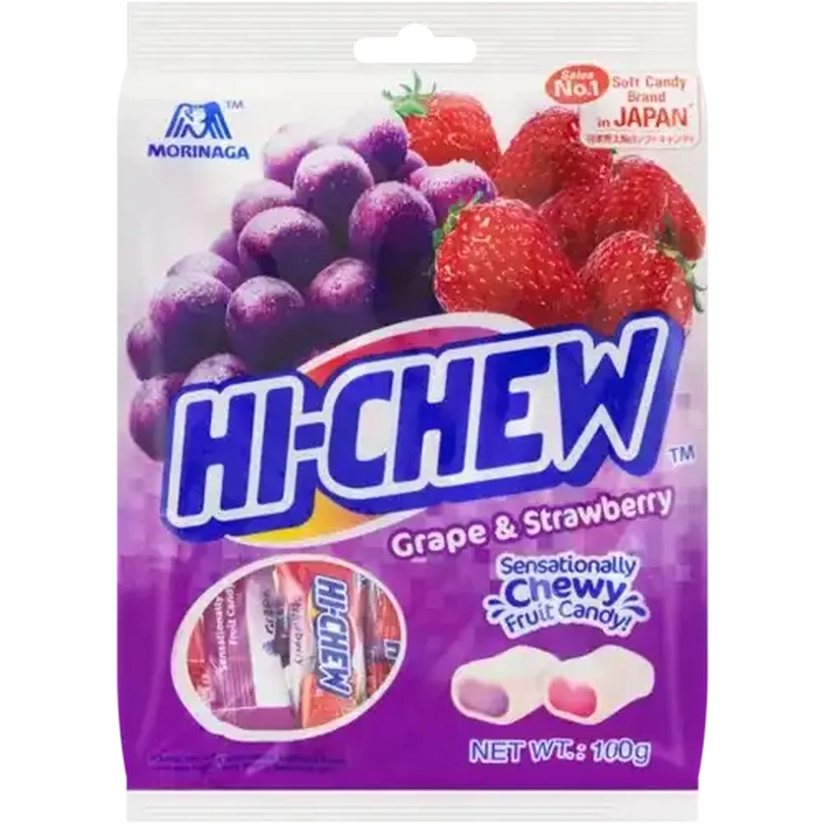 Checkers Sixty60 | Hi-Chew Grape & Strawberry Soft Sweets 100g